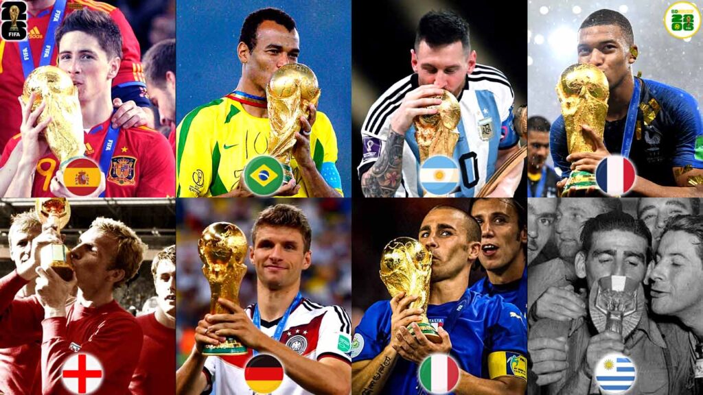 8 Đội Tuyển Từng Vô Địch World Cup