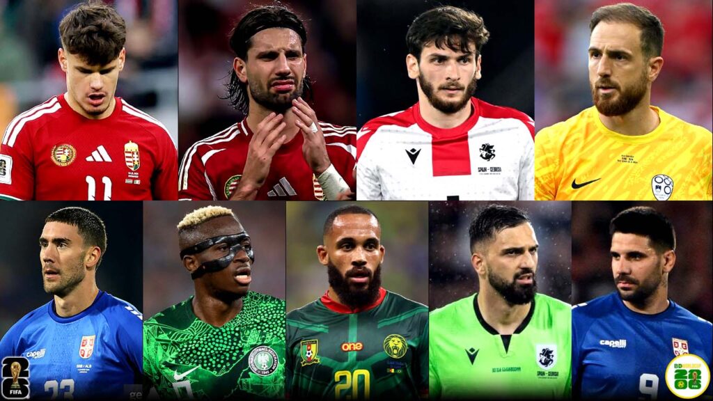 10 Ngôi Sao Nổi Bật Vắng Mặt Tại World Cup 2026